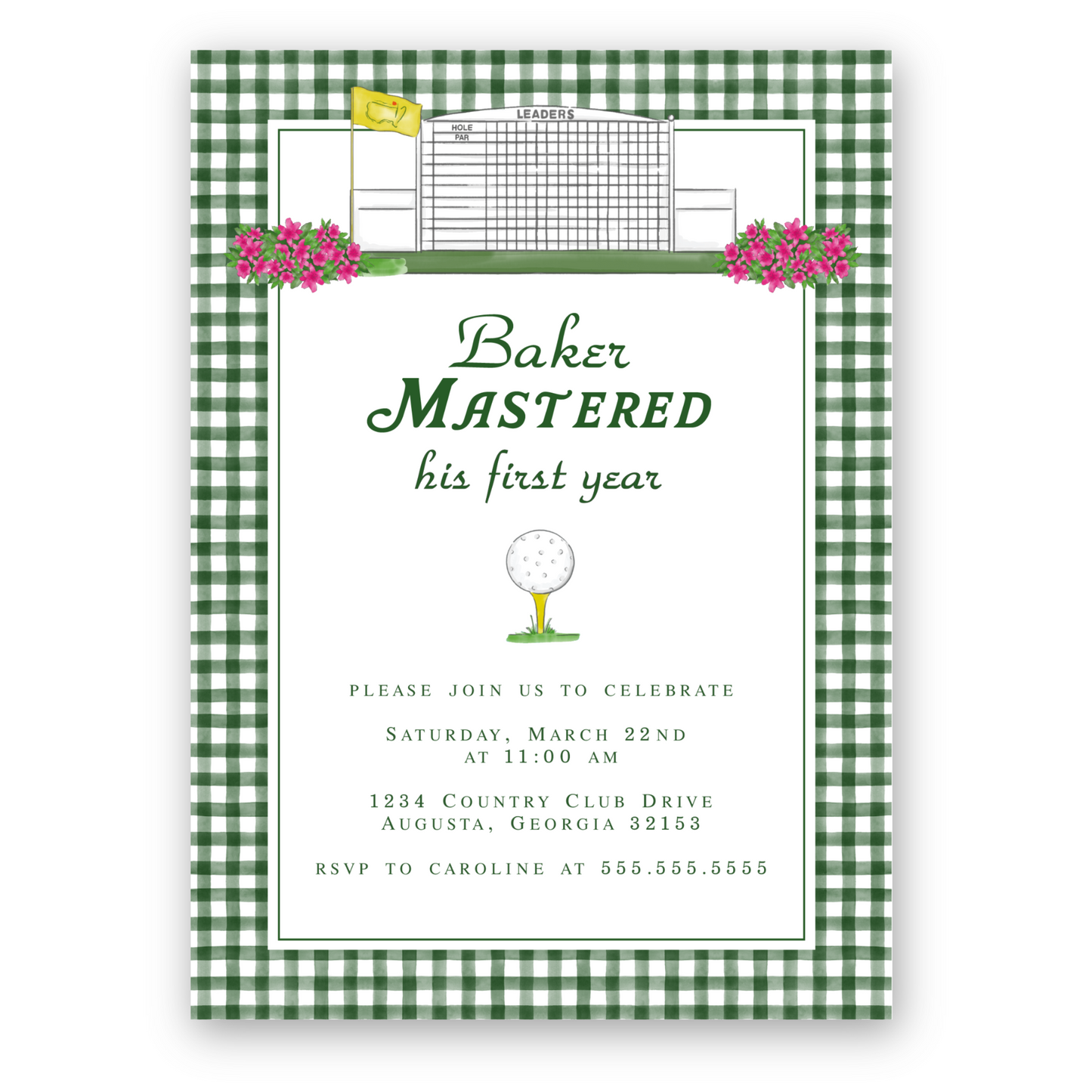 Masters Invitation
