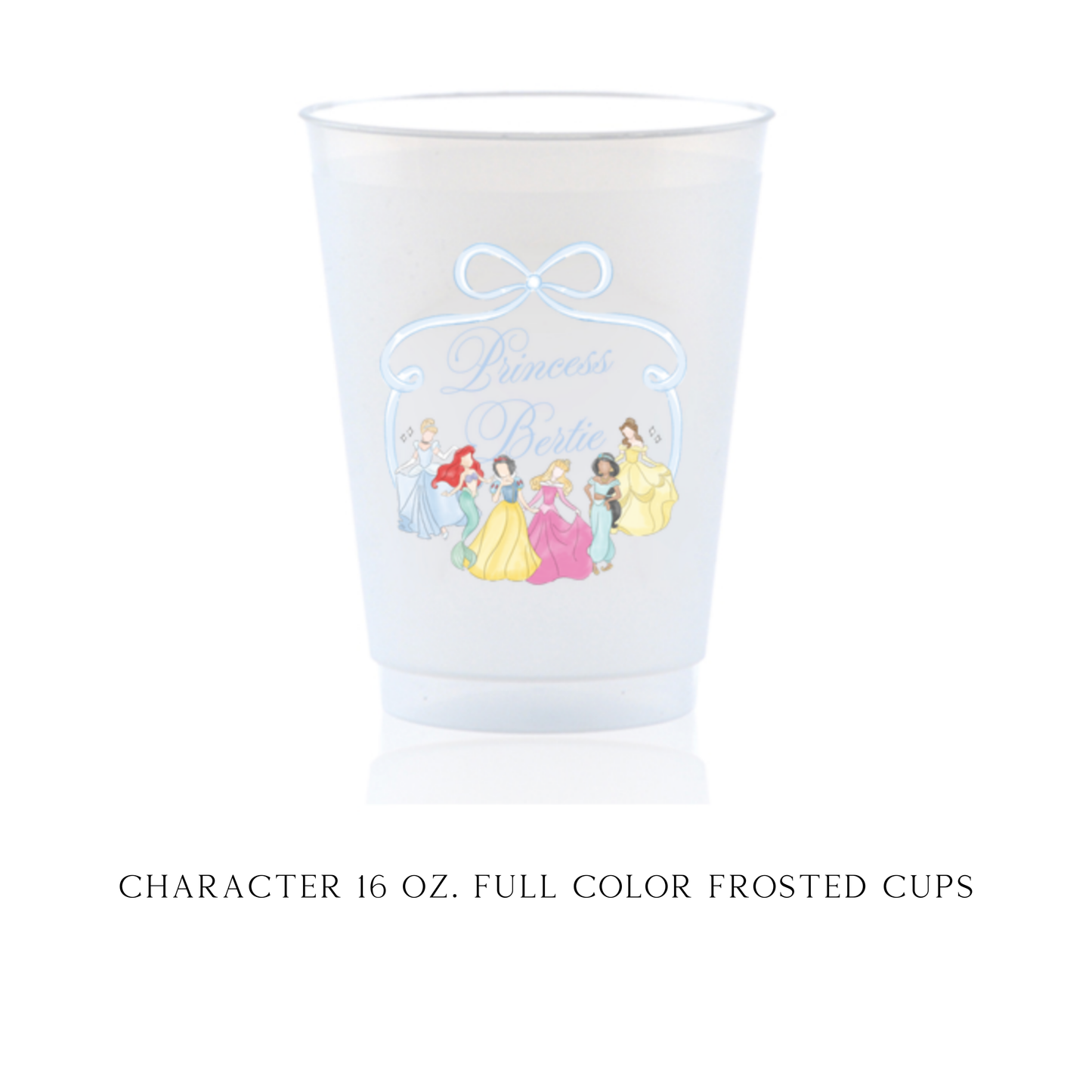 Princess 16 oz. Full Color Frosted Cups