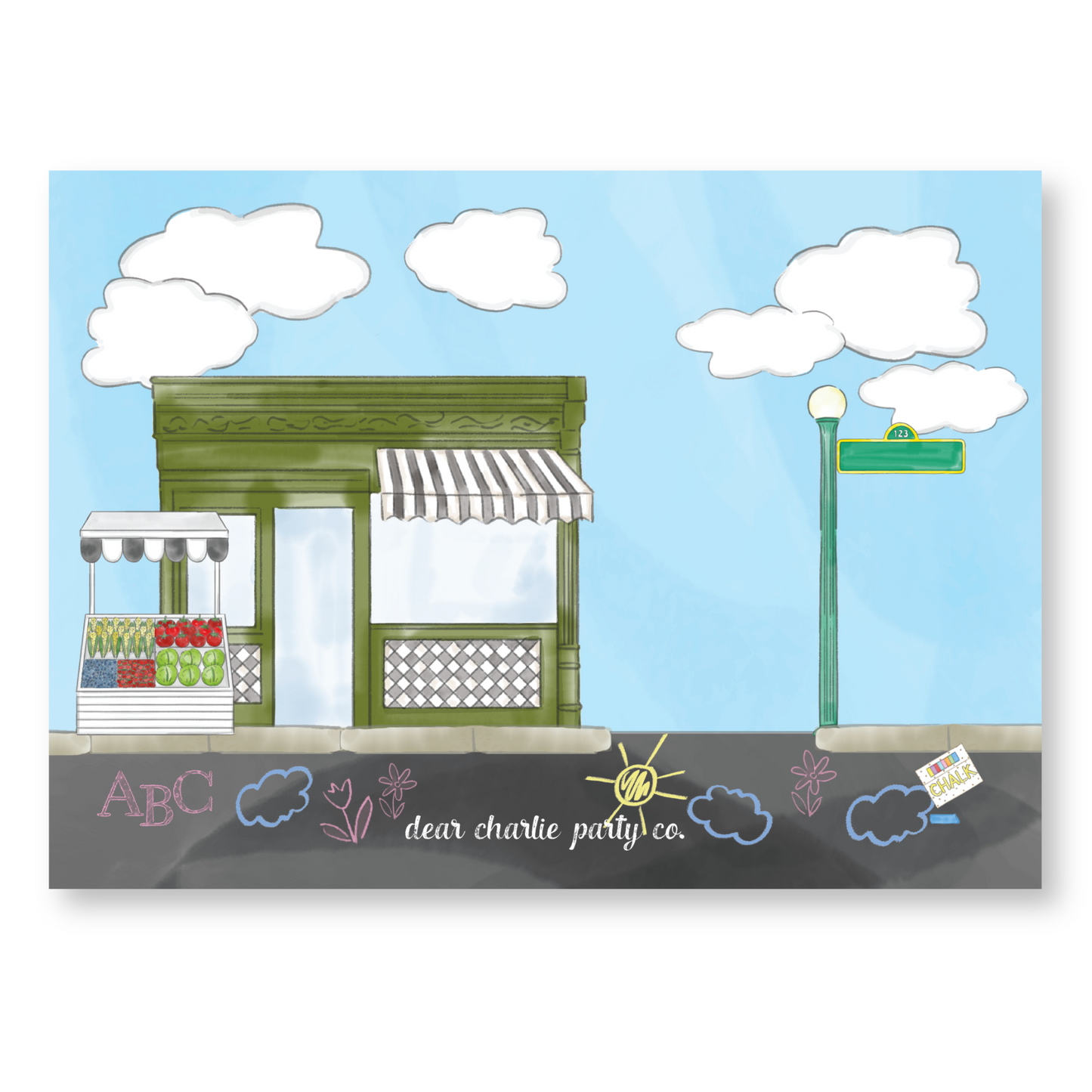 Sunny Days Street Birthday Invitation