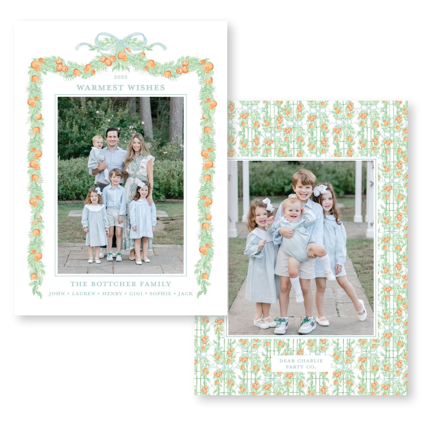 Orange you Merry | 5x7 Holiday Photo Card with Envelope