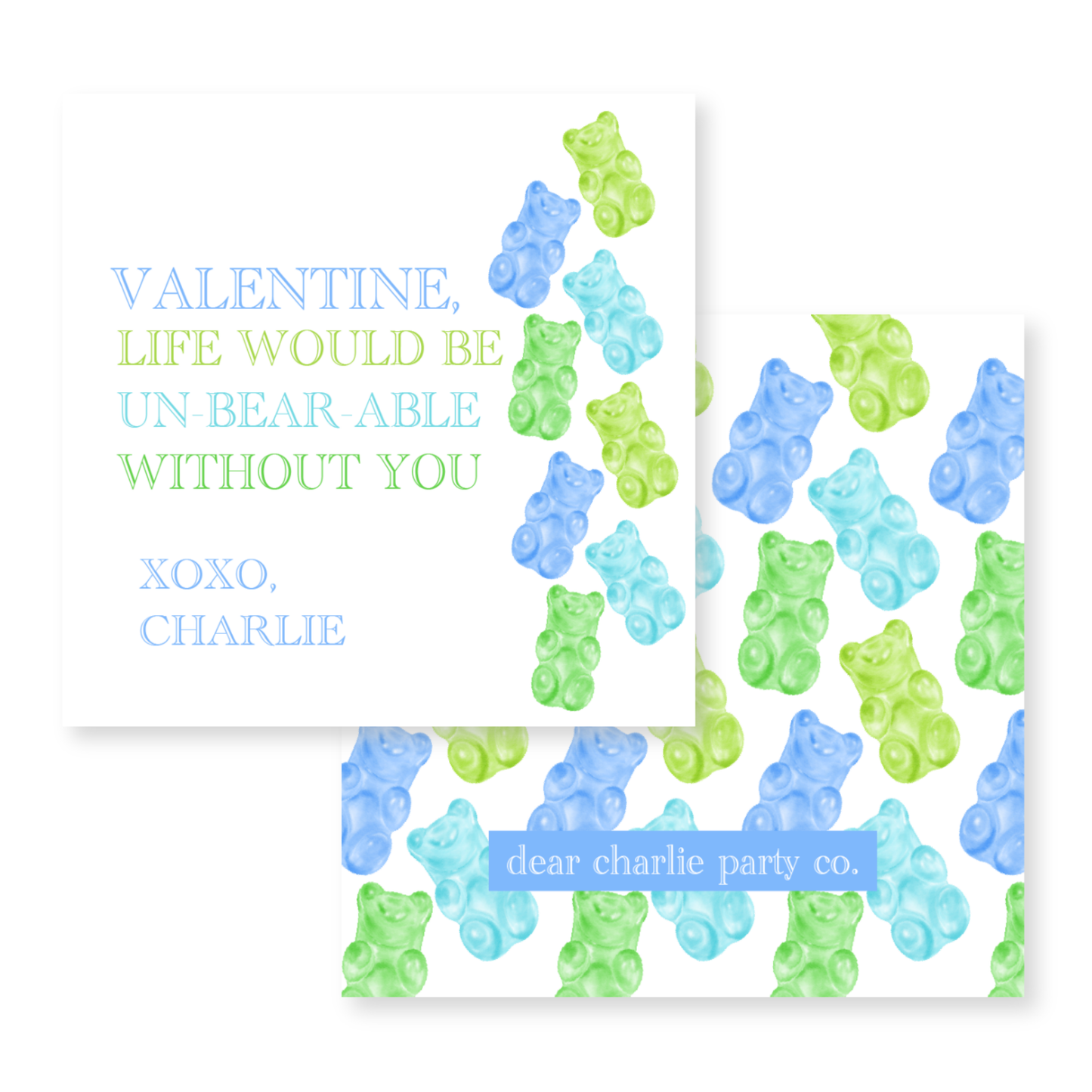 Gummy Bear Valentine Gift Tag