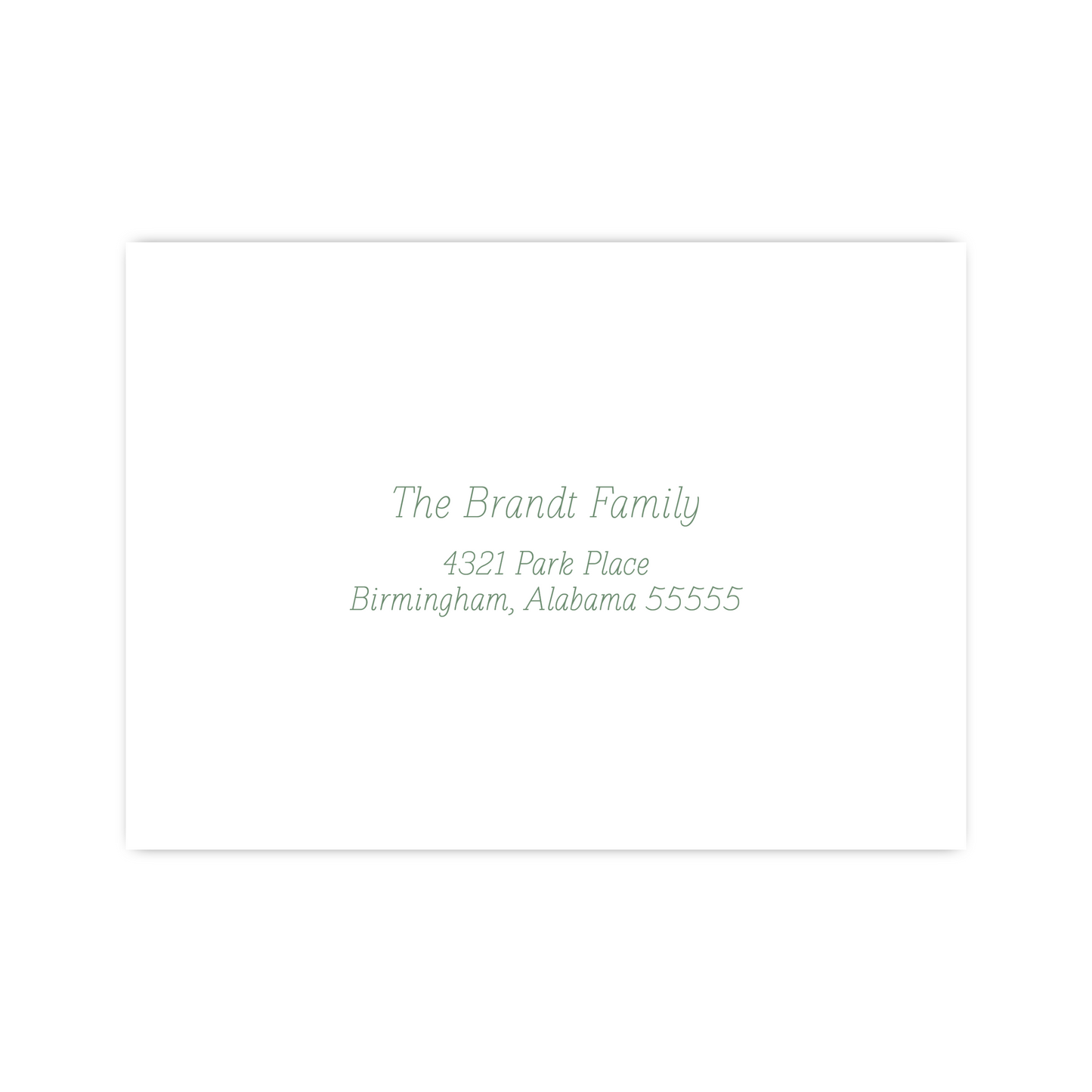 Recipient Address Printing