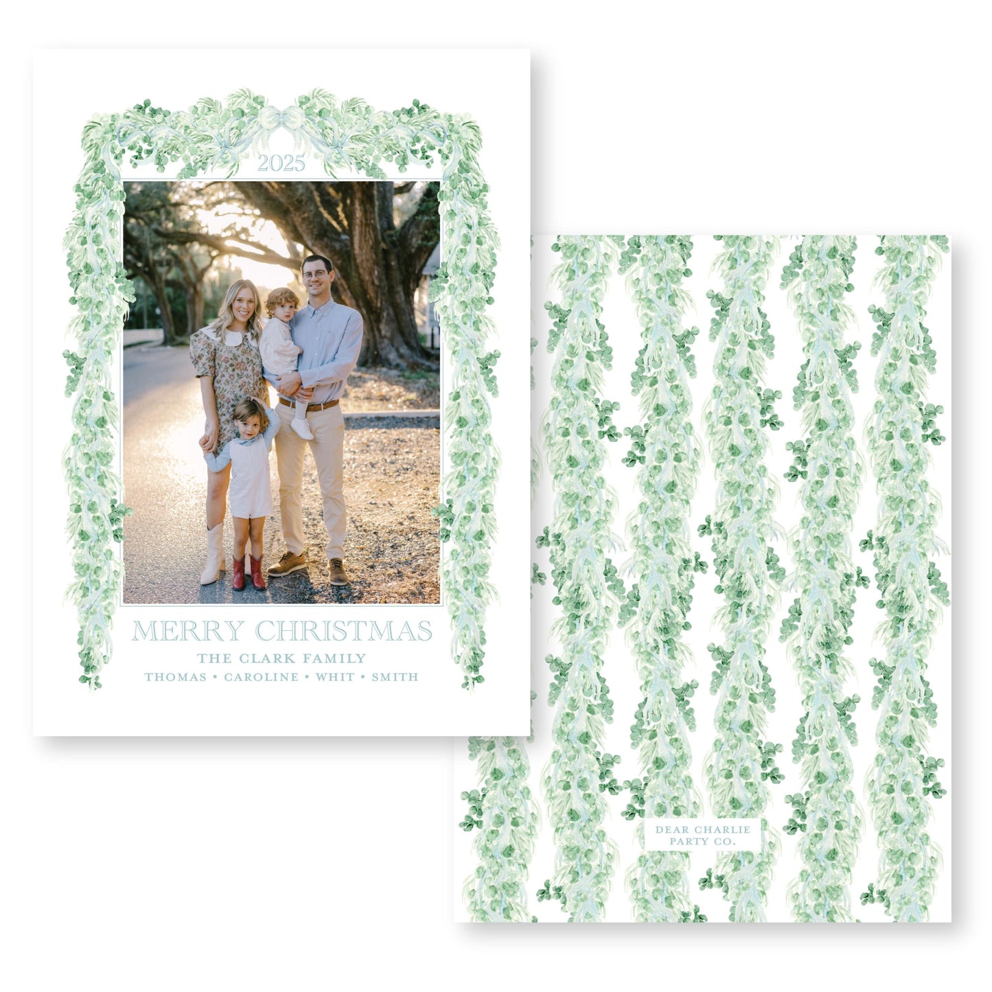 Yuletide Eucalyptus | 5x7 Holiday Photo Card with Envelope