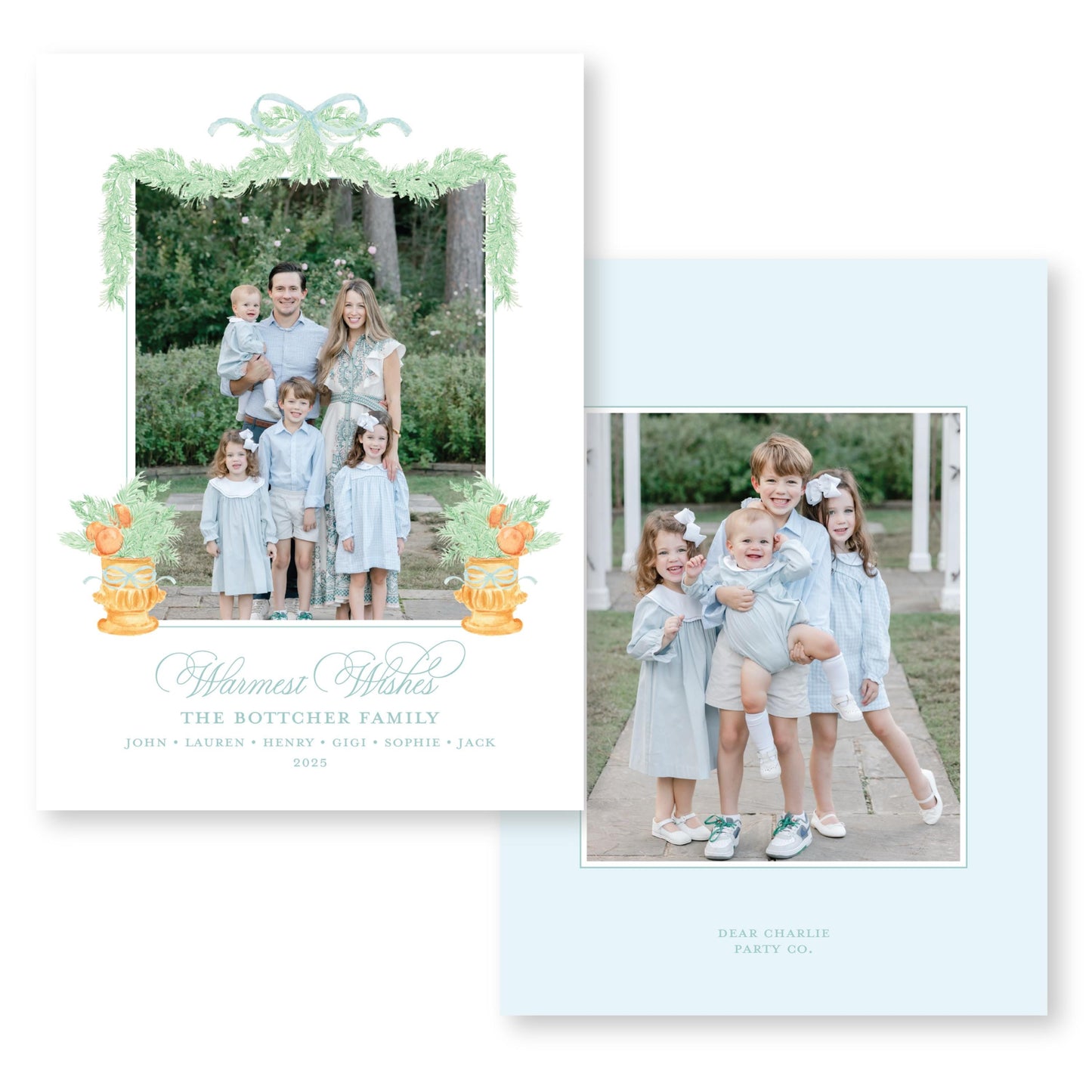 Orange you Merry Vase | 5x7 Holiday Photo Card with Envelope