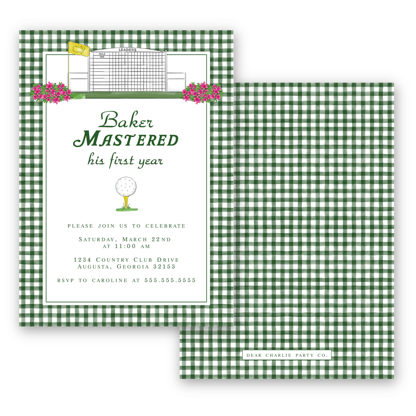 Masters Invitation