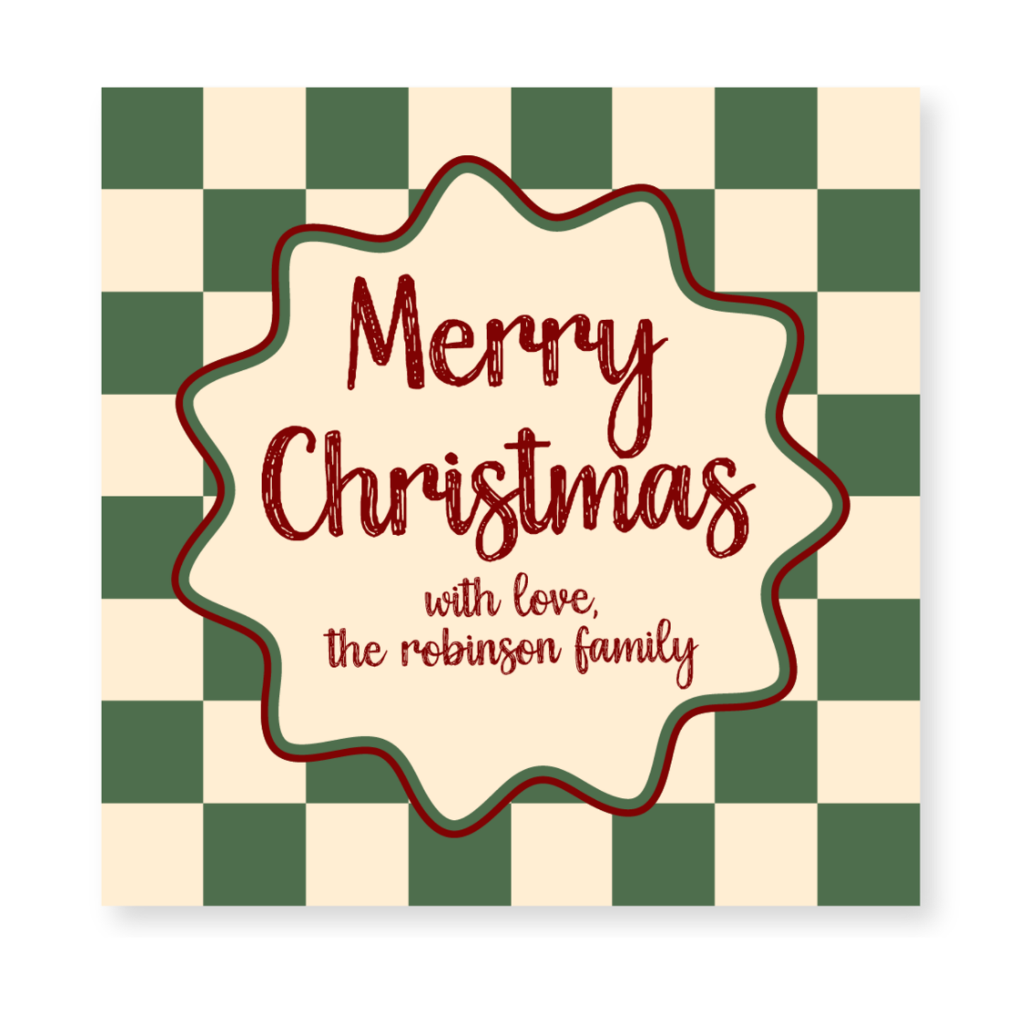 a christmas card with the words merry christmas