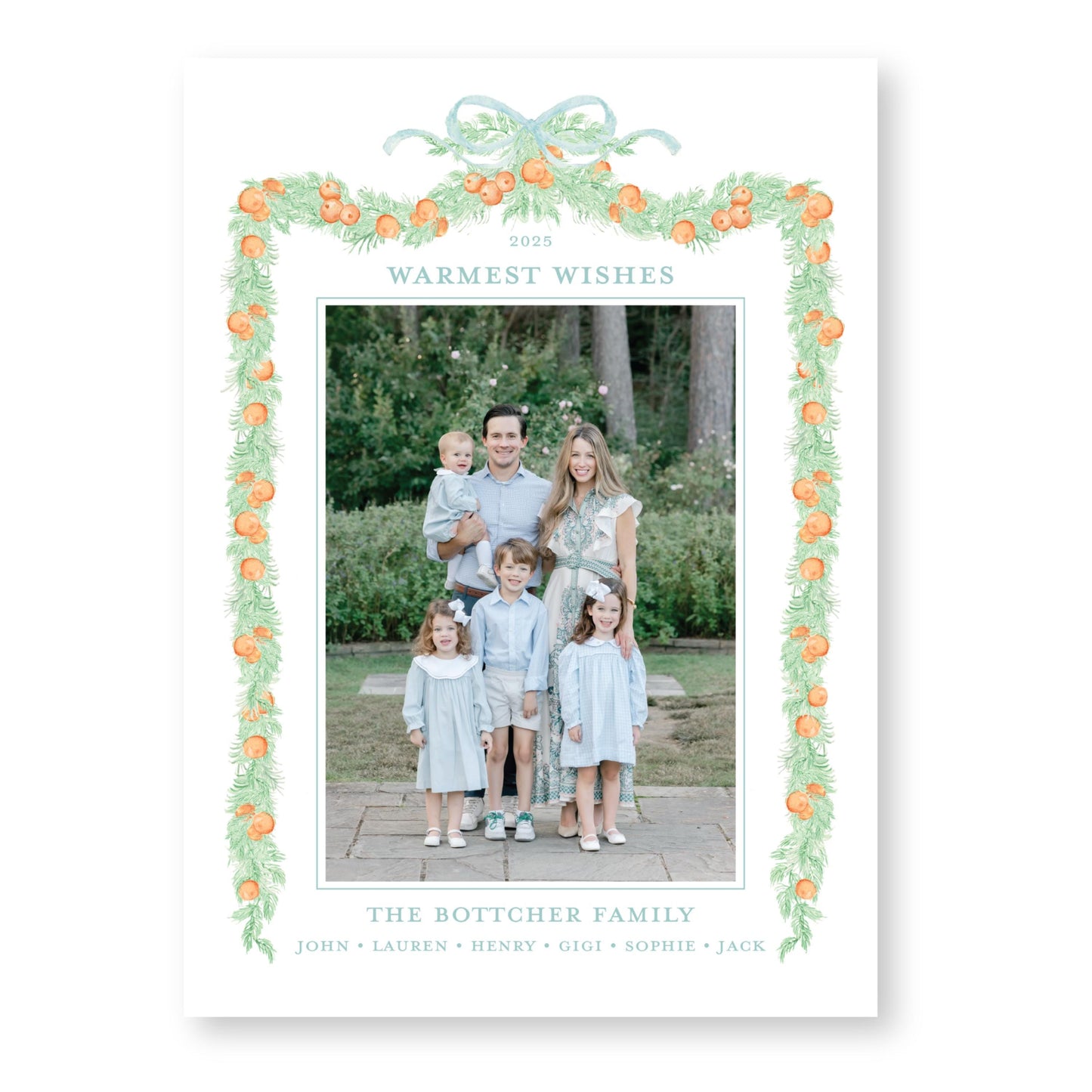 Orange you Merry | 5x7 Holiday Photo Card with Envelope