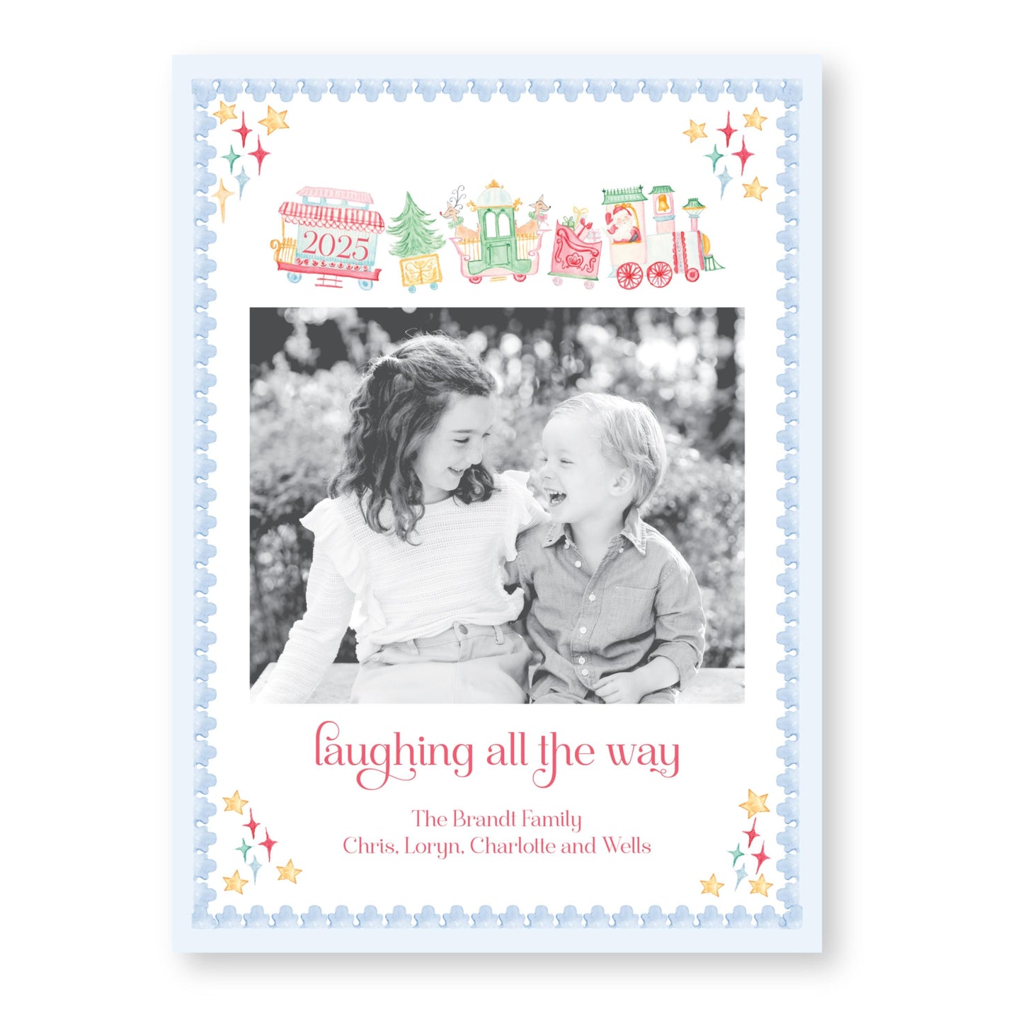 Northbound Noel Holiday Card | 5x7 Holiday Photo Card with Envelope
