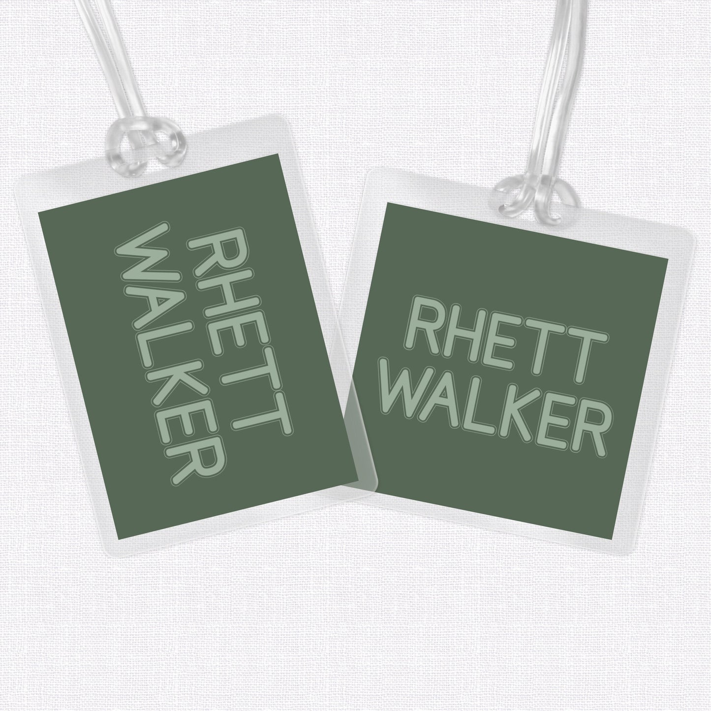 Bag Tag, Luggage Tag, Laminated Bag Tag