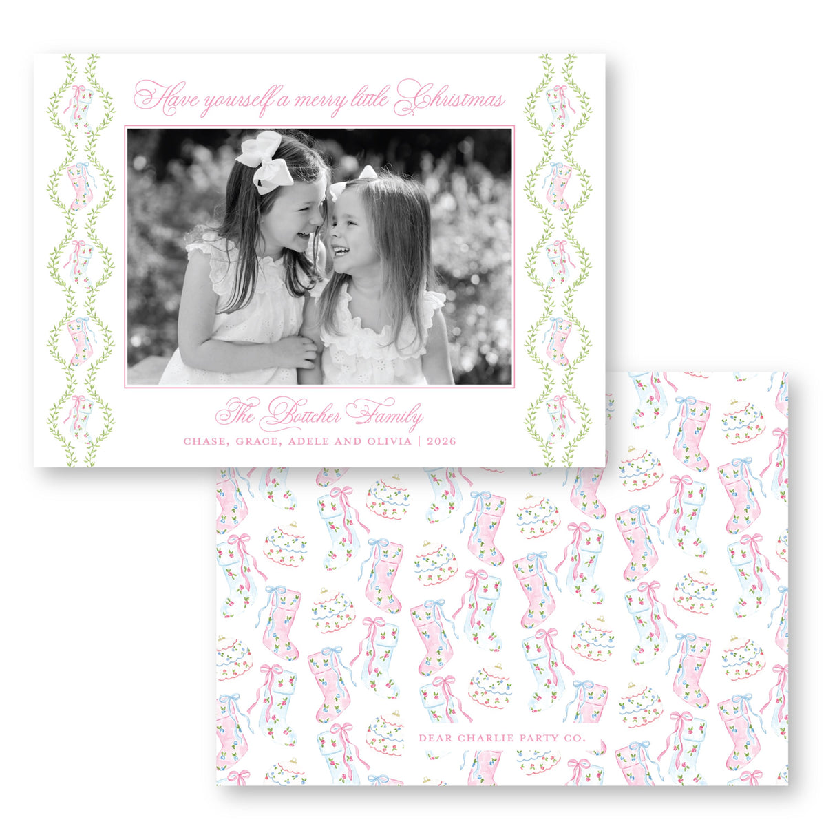 Pretty Little Christmas Frame Card | Holiday Photo Card