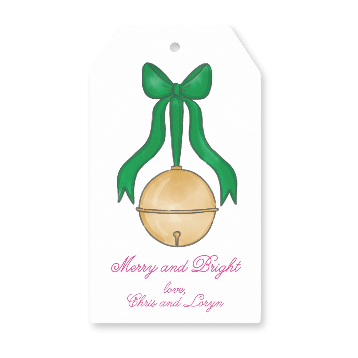 a christmas ornament with a green bow on it