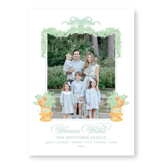 Orange you Merry Vase | 5x7 Holiday Photo Card with Envelope
