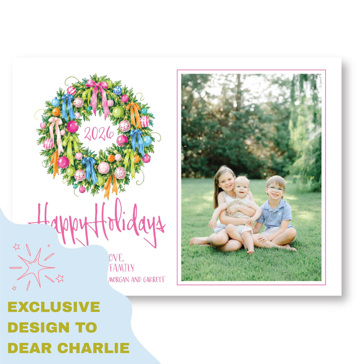 Full of Color Christmas Wreath | 2026 Exclusive Art Holiday Card