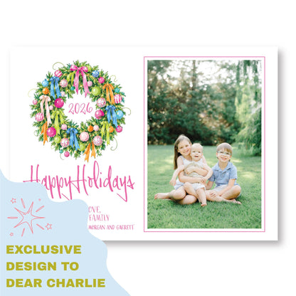 Full of Color Christmas Wreath | 2026 Exclusive Art Holiday Card