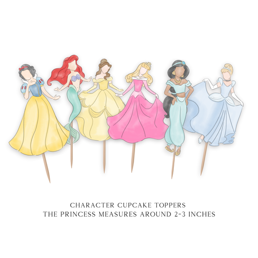 Princess Cupcake Toppers