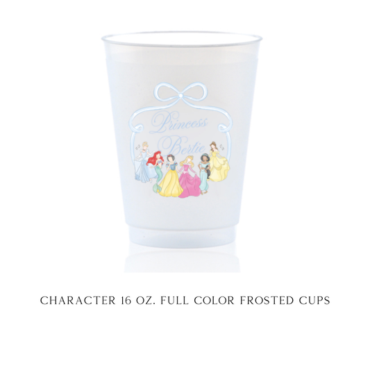 Princess 16 oz. Full Color Frosted Cups
