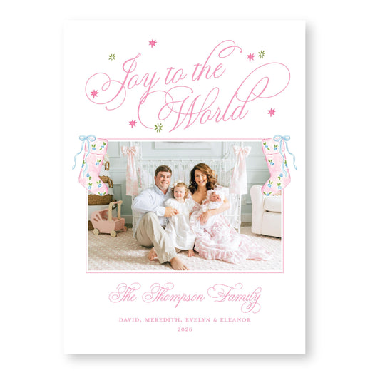 Pretty Little Christmas Card | 5x7 Holiday Photo Card with Envelope