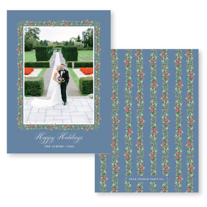 Holly Jolly Frame | 5x7 Holiday Photo Card with Envelope