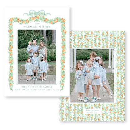 Orange you Merry | 5x7 Holiday Photo Card with Envelope