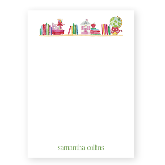 Teachers Shelf Personalized Notepad