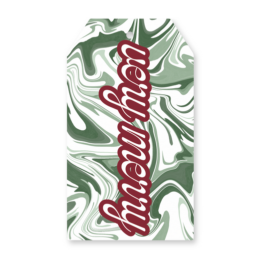 Marble Hanging Gift Tag – Elegant Personalized Gift Tags with White String