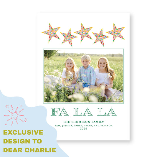 PRINTED Exclusive Art Holiday Card | Christmas Jewels | 5x7 Holiday Photo Card with Envelope