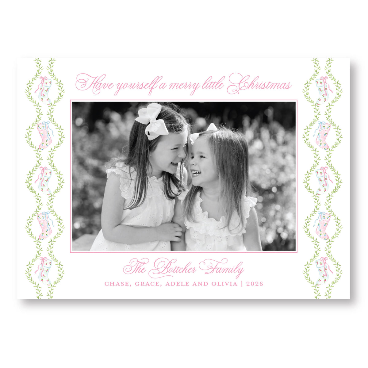 Pretty Little Christmas Frame Card | Holiday Photo Card
