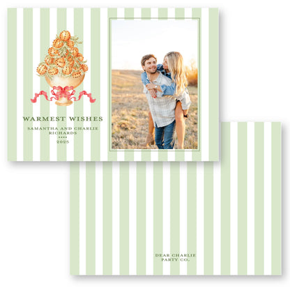 Striped Citrus  | Holiday Photo Card