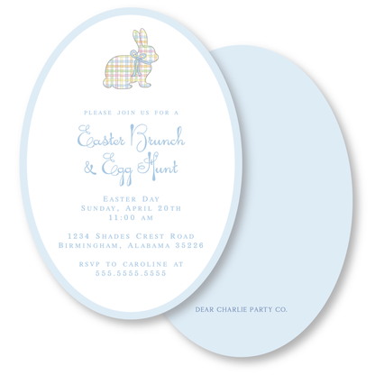 Easter Brunch Oval Invitation