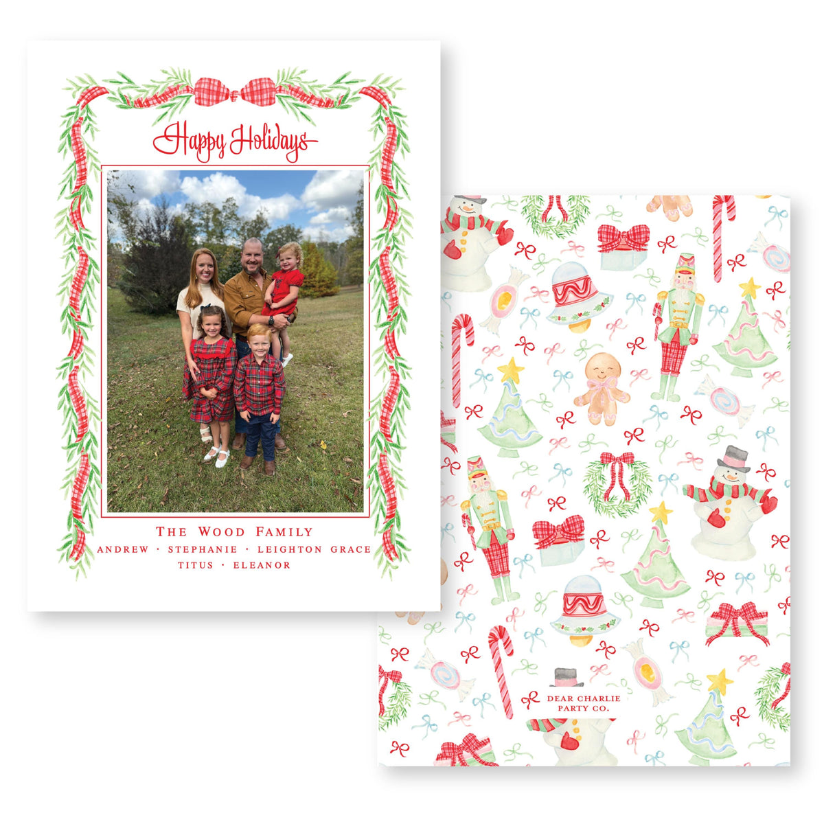 Santas Staples Frame | Holiday Photo Card