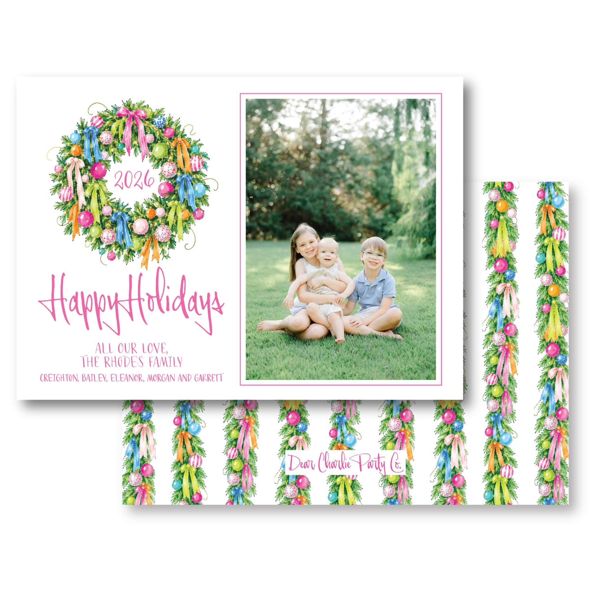 Full of Color Christmas Wreath | 2026 Exclusive Art Holiday Card