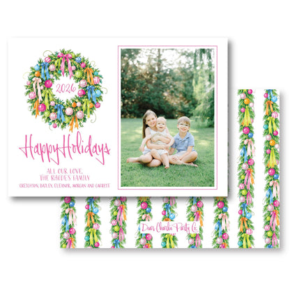 Full of Color Christmas Wreath | 2026 Exclusive Art Holiday Card