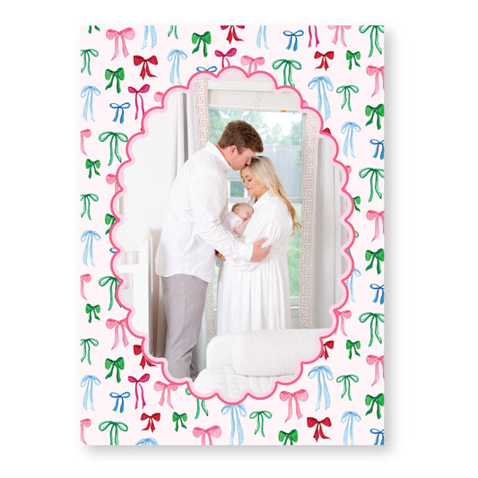 Decked in Bows Card | 5x7 Holiday Photo Card with Envelope