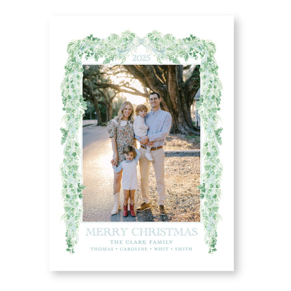 Yuletide Eucalyptus | 5x7 Holiday Photo Card with Envelope