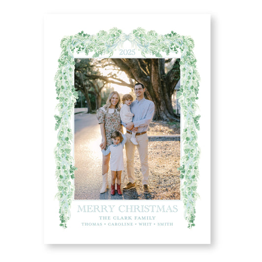 Yuletide Eucalyptus | 5x7 Holiday Photo Card with Envelope
