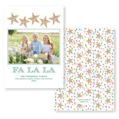 PRINTED Exclusive Art Holiday Card | Christmas Jewels | 5x7 Holiday Photo Card with Envelope