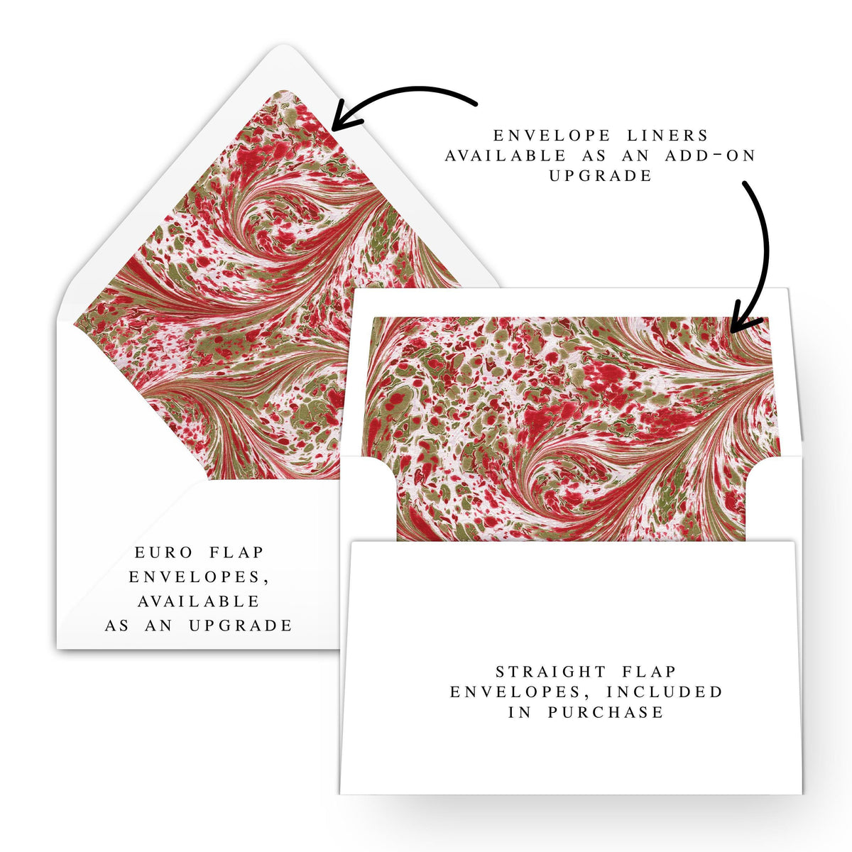 Merry Marble Traditional Vertical | 5x7 Card with Envelope | 2026 Holiday Card