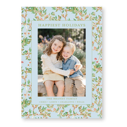 Autumn Chinoiserie | 5x7 Holiday Photo Card with Envelope