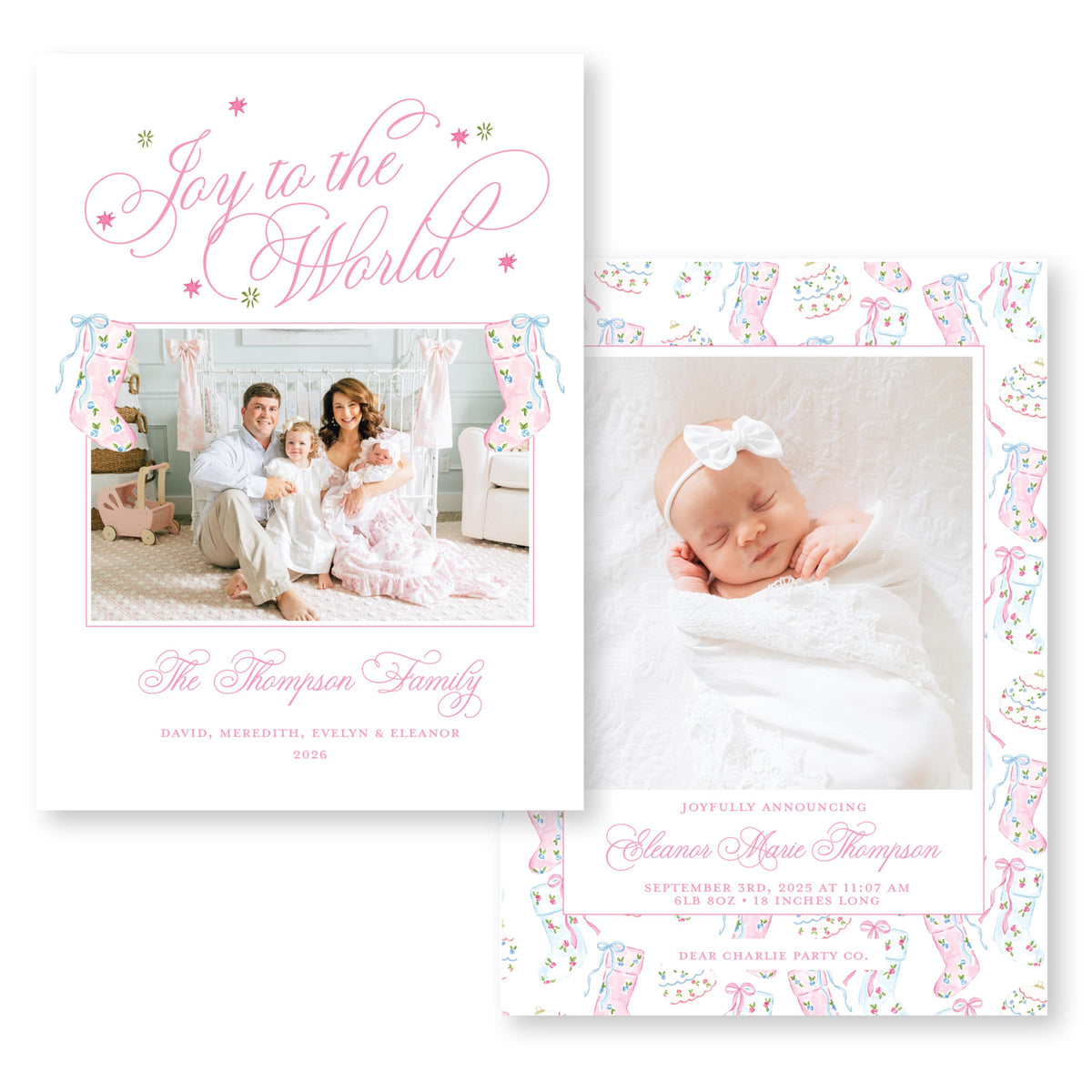 Pretty Little Christmas Card | Holiday Photo Card