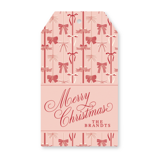 Red Bows Gift Tag – Hanging Gift Tags with String | Dear Charlie Party Co.