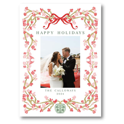O Orchid Tree in White  | Holiday Photo Card