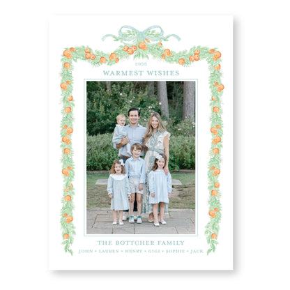Orange you Merry | 5x7 Holiday Photo Card with Envelope
