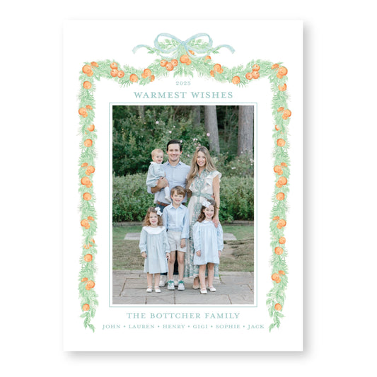Orange you Merry | 5x7 Holiday Photo Card with Envelope