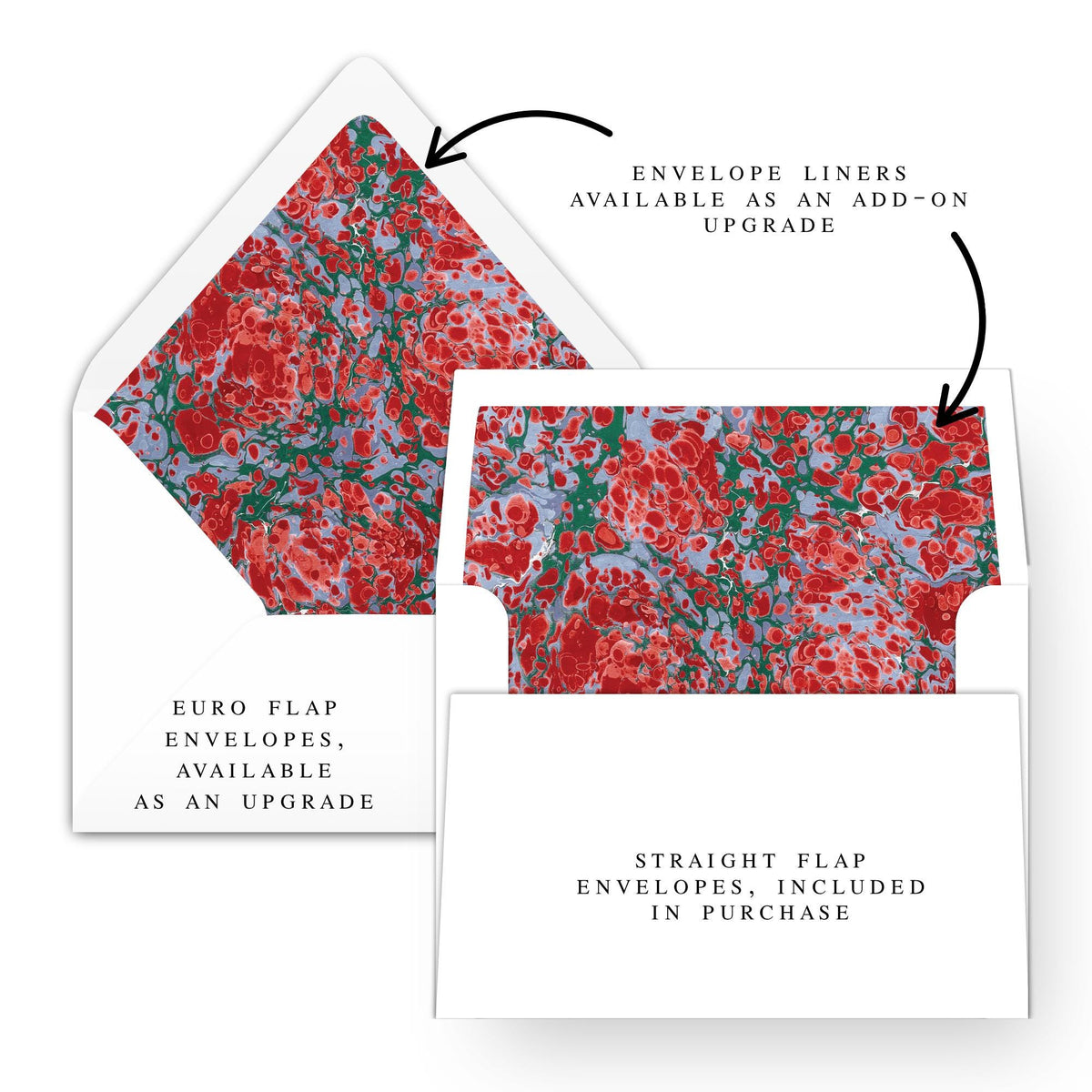 Merry Marble Green Blue and Red Horizontal | 2026 Holiday Card