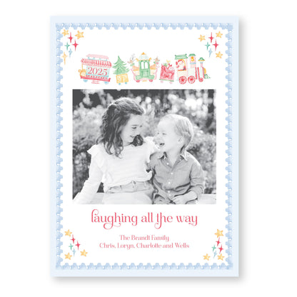 Northbound Noel Holiday Card | 5x7 Holiday Photo Card with Envelope