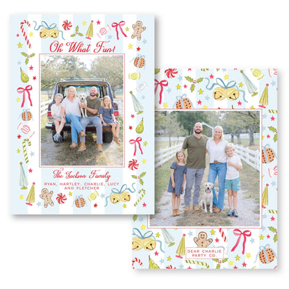 Trinkets & Tidbits Striped  | Holiday Photo Card