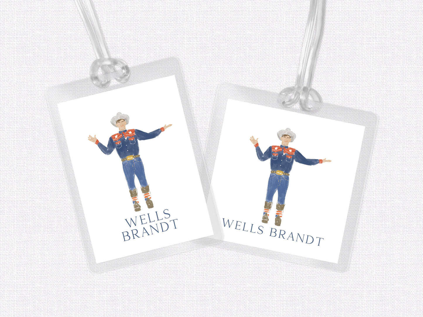 Big Tex Bag Tag, Luggage Tag, Laminated Bag Tag