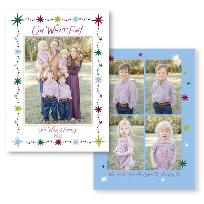 Starry Night Vertical Choose Your Colors | 2026 Holiday Card