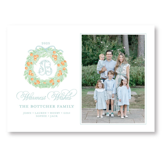 Orange you Merry | 5x7 Holiday Photo Card with Envelope