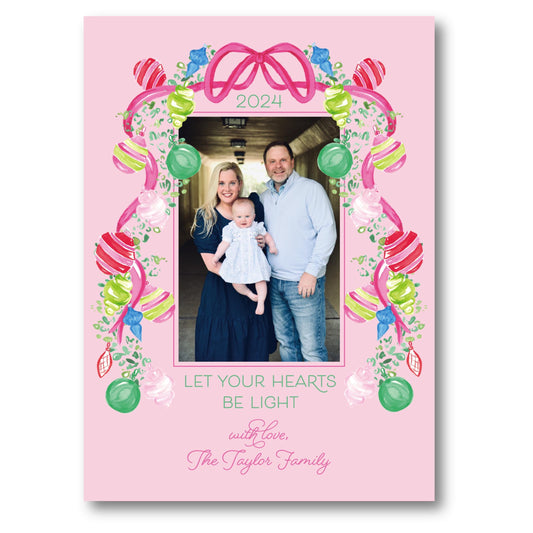 Bauble and Bright | Exclusive Art Holiday Card, Holiday Cards | 5x7 Holiday Photo Card with Envelope
